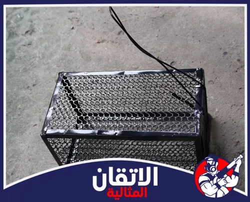 مكافحة القوارض في الظهران 0567008659 شركة أتقان المثالية مصيدة قوارض تقليدية مصنوعة من الشبك الحديدي الأسود لمكافحة الفئران